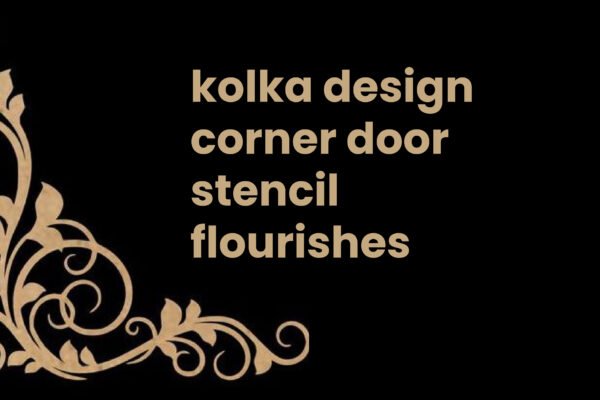 kolka design corner door stencil flourishes